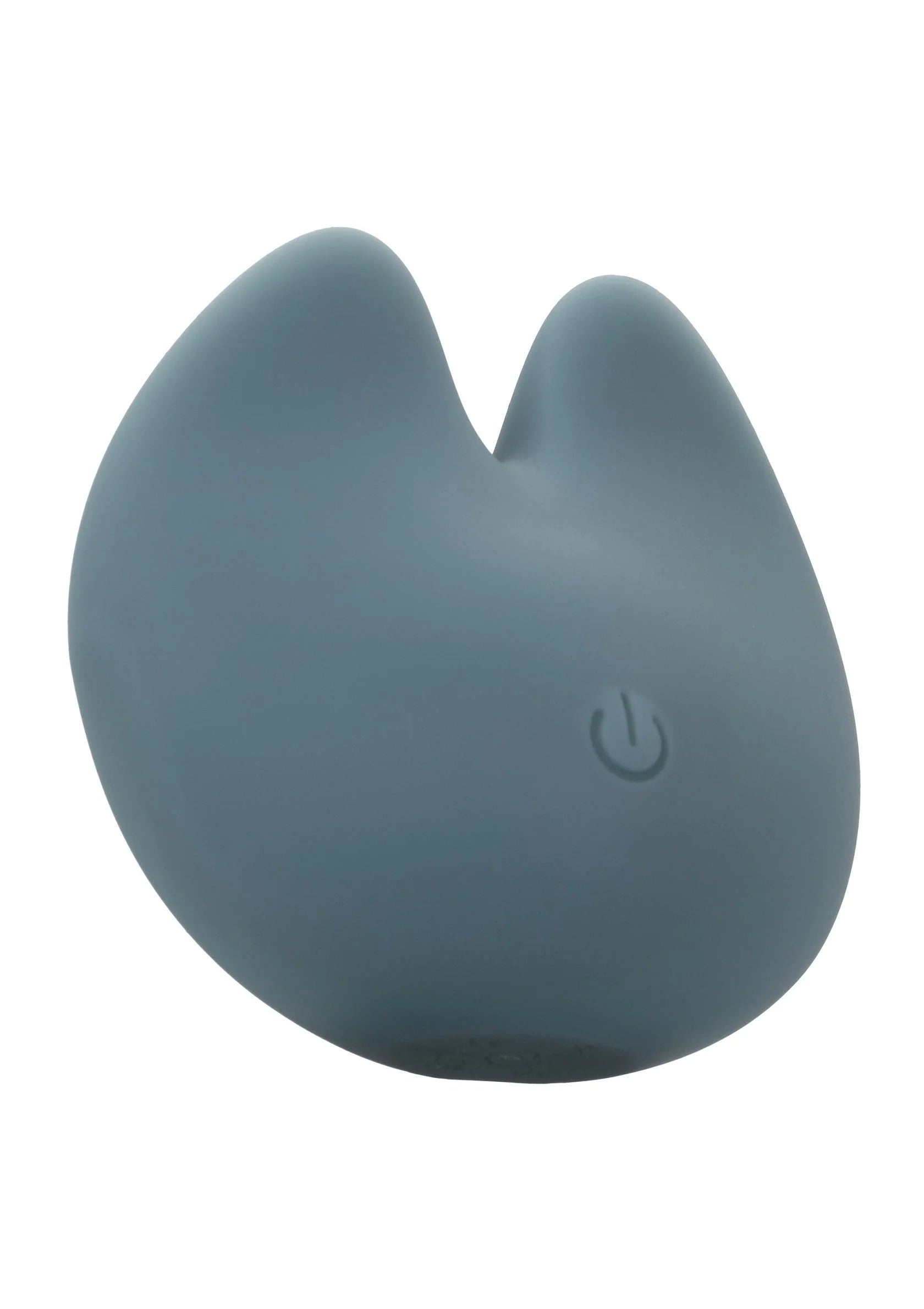 Blauwe siliconen kegelvormig vibratiespeeltje met aan/uit-knop