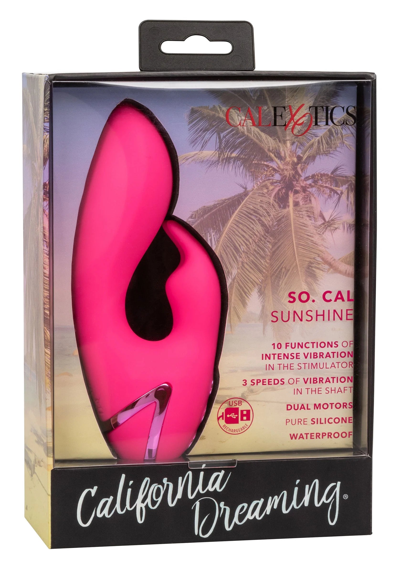 CalExotics doos met roze so. cal sunshine vibrator met ovale vorm