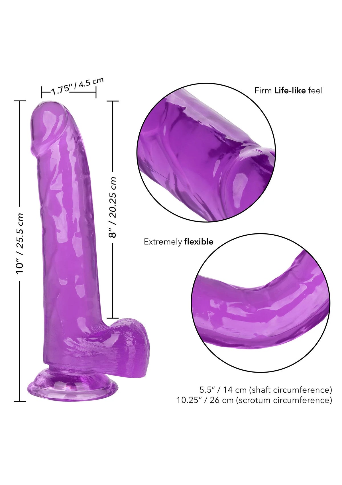 Bestel: Queen Size Dong 8 inch - bij Happytoys: de erotische sex webshop | liever Happy dan Easy ⭐⭐⭐⭐⭐