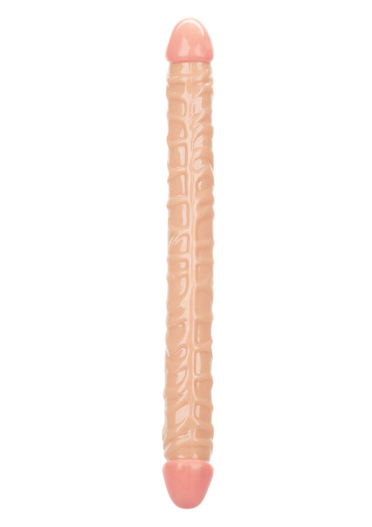 Size Queen Double Dong Brown 17 inches by CalExotics
