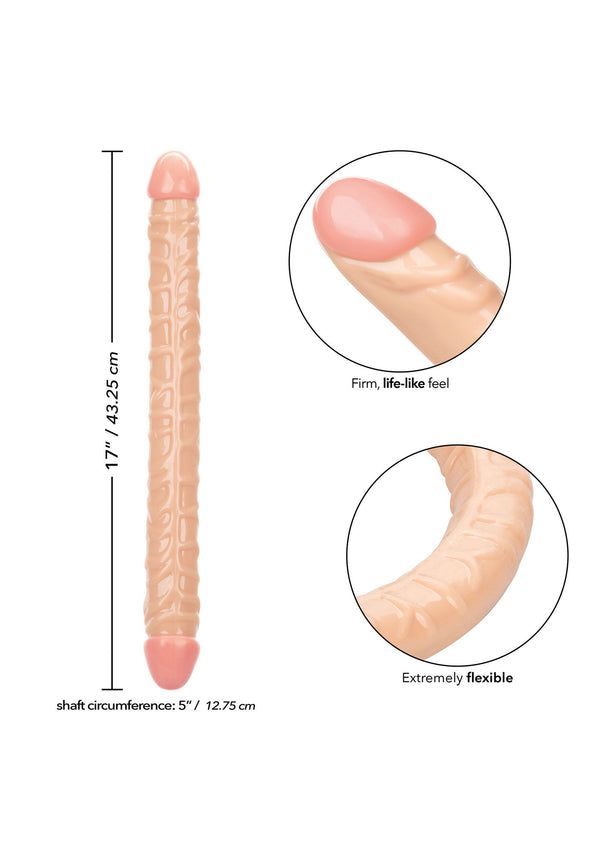 Size Queen Double Dong 17 inch by CalExotics
