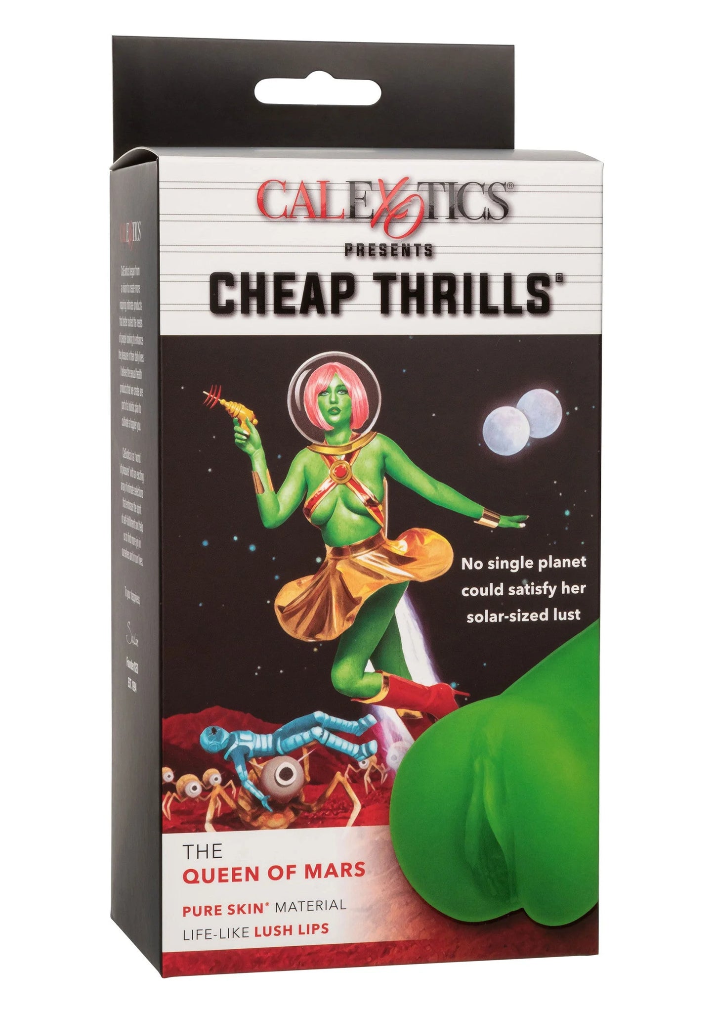 Verpakking van CalExotics Cheap Thrills stoker-masturbator “The Queen of Mars”.