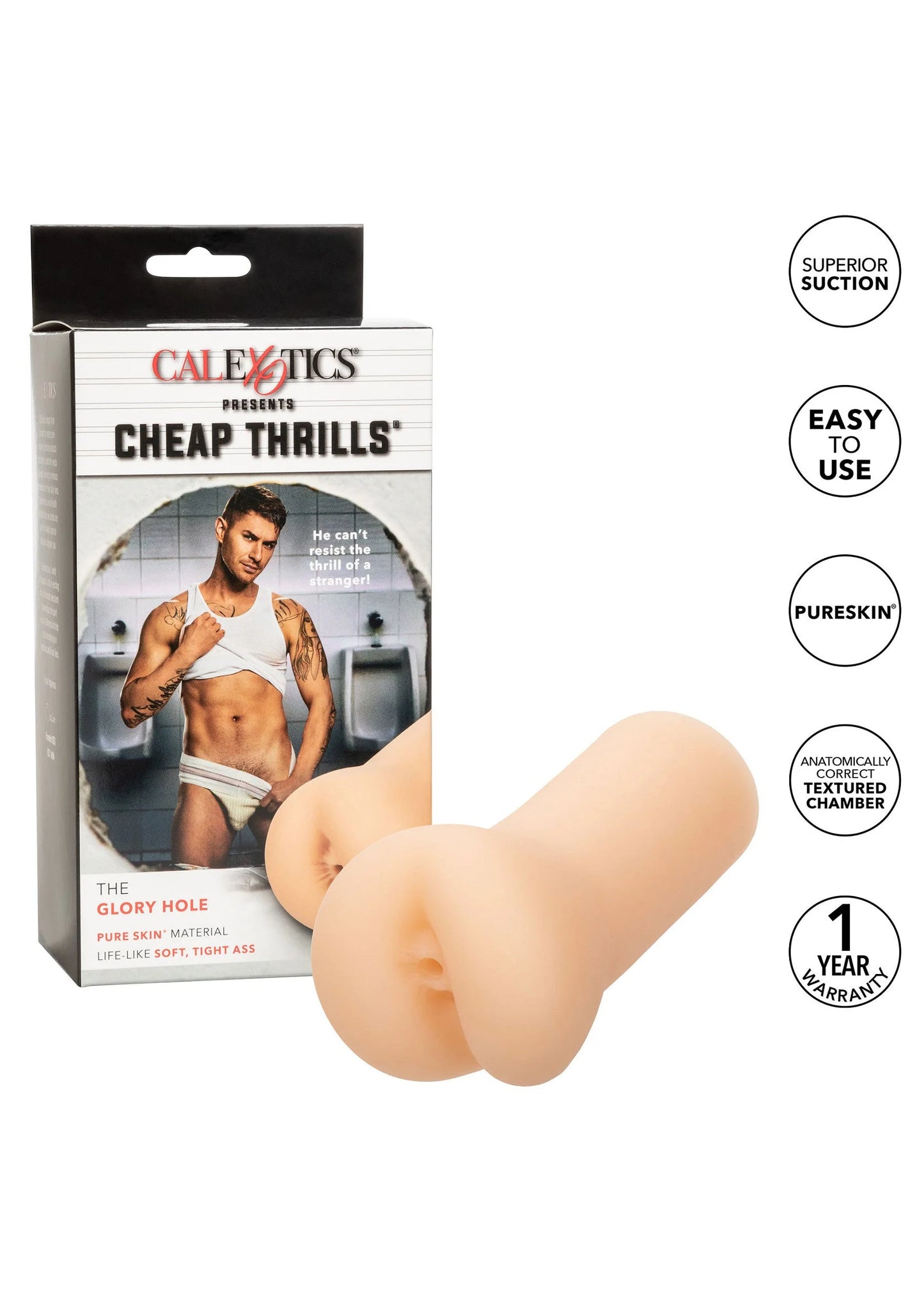 Verpakte Cheap Thrills Glory Hole masturbator door CalExotics