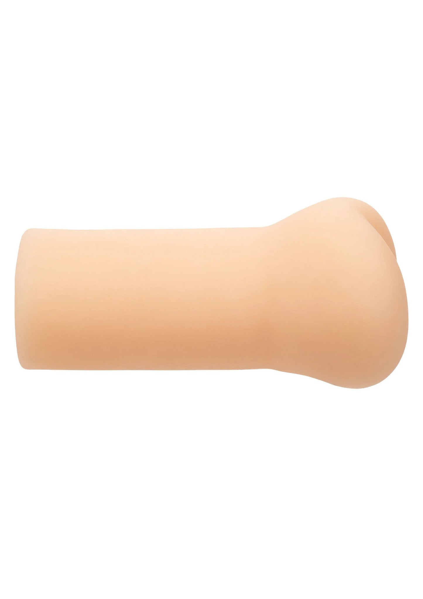 Beige masturbator, lange cilinder met afgeronde uiteinde