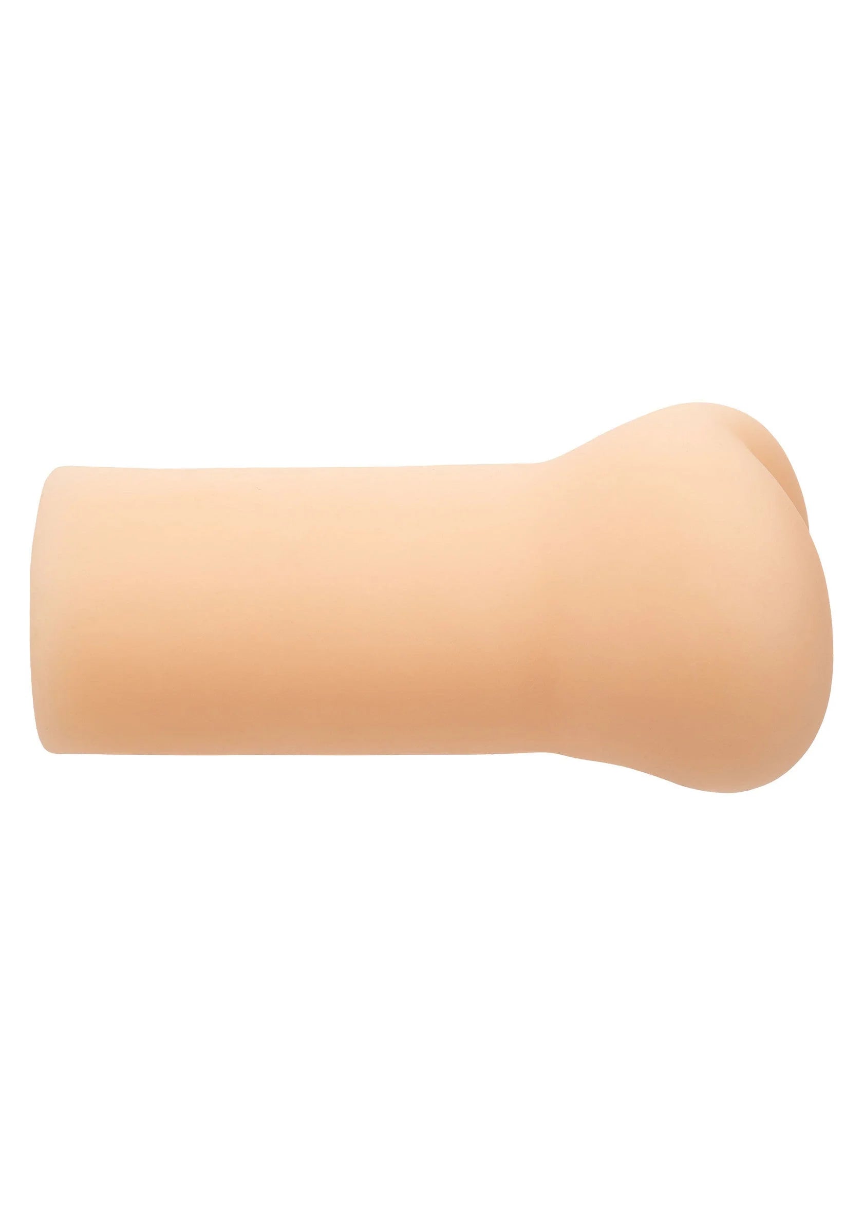 Beige masturbator, lange cilinder met afgeronde uiteinde