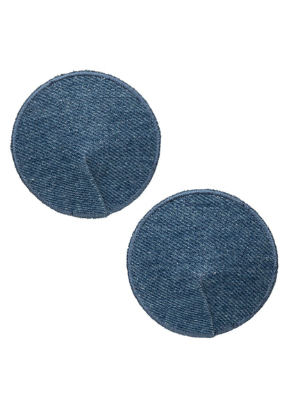 Ride 'em Premium Denim Collection Round Pasties by CalExotics