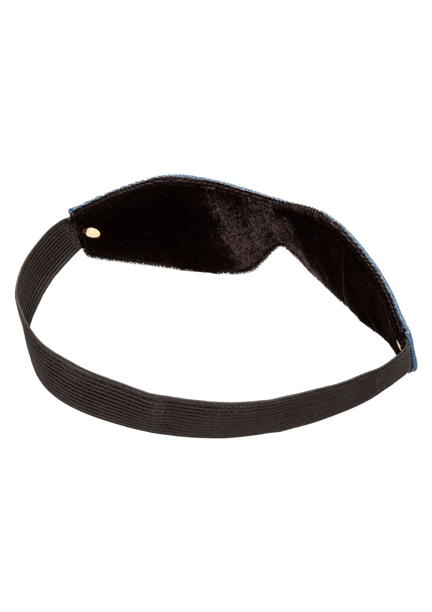 Zwart gevoerd oogmasker met elastische band