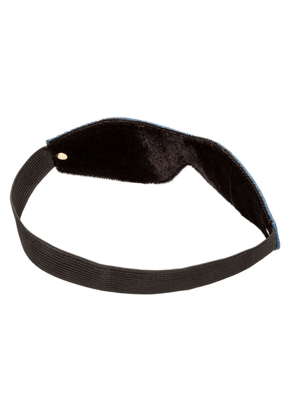 Zwart gevoerd oogmasker met elastische band