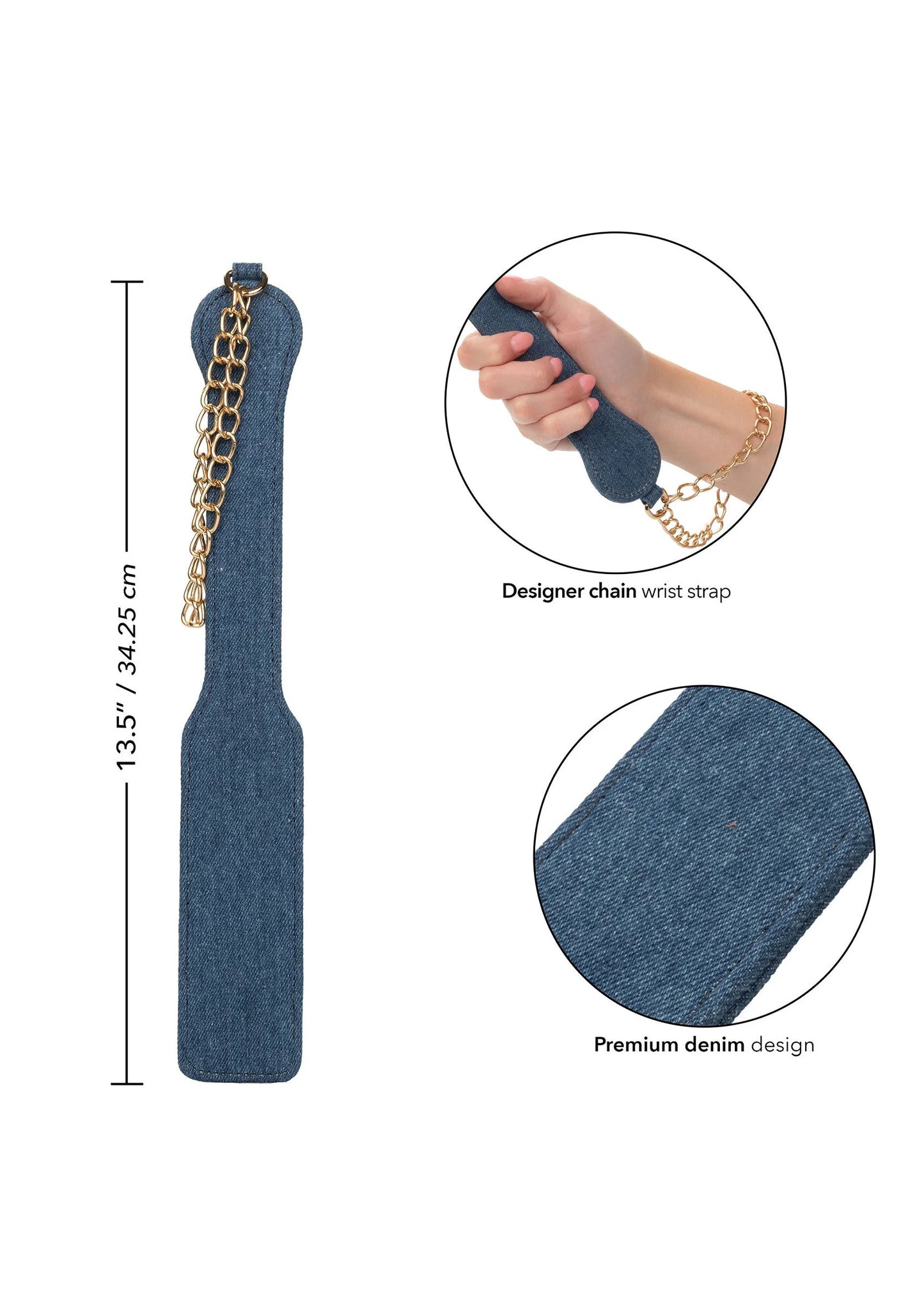 Ride 'em Premium Denim Collection Paddle von CalExotics