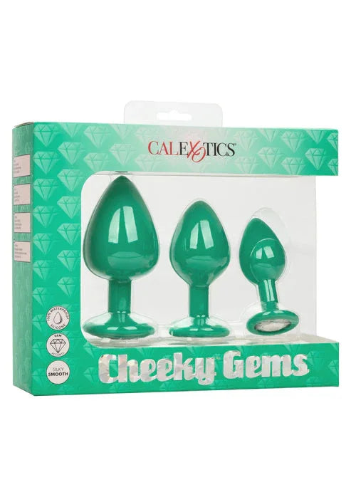 Cheeky Gems 3 pcs by CalExotics - Happytoys Sexshop: Toys for Feeling Happy & Easy 😊 - Discreet geleverd
