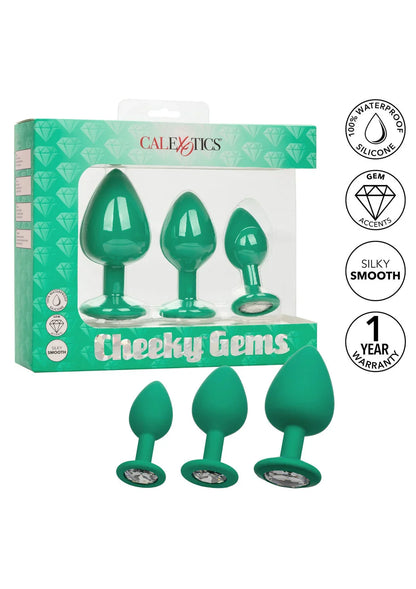 Cheeky Gems 3 pcs by CalExotics - Happytoys Sexshop: Toys for Feeling Happy & Easy 😊 - Discreet geleverd