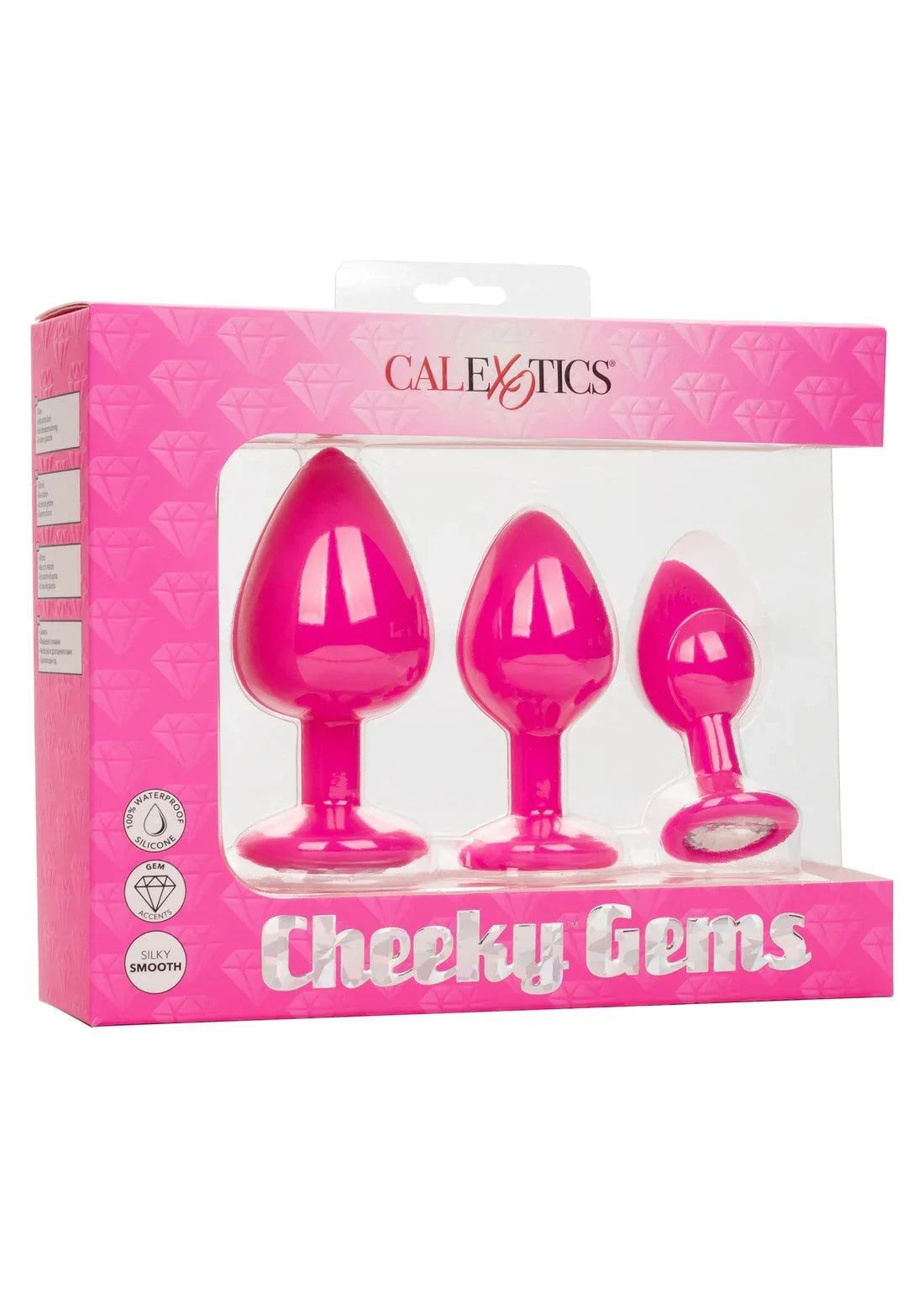 Cheeky Gems 3 pcs by CalExotics - Happytoys Sexshop: Toys for Feeling Happy & Easy 😊 - Discreet geleverd