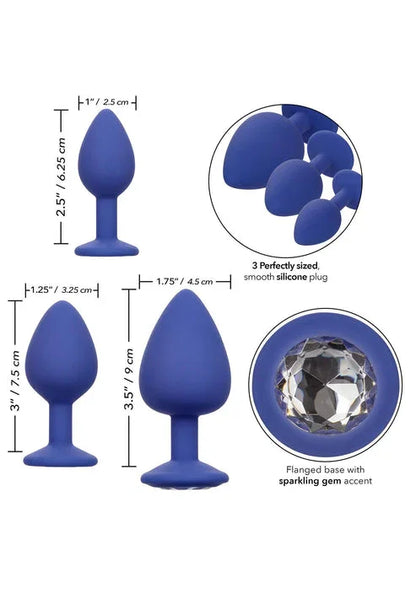 Cheeky Gems 3 pcs by CalExotics - Happytoys Sexshop: Toys for Feeling Happy & Easy 😊 - Discreet geleverd