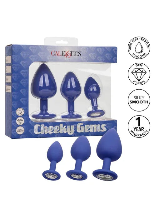 Cheeky Gems 3 pcs by CalExotics - Happytoys Sexshop: Toys for Feeling Happy & Easy 😊 - Discreet geleverd
