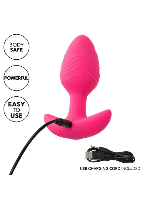 Cheeky Glow Vibrating Plug S by CalExotics - Happytoys Sexshop: Toys for Feeling Happy & Easy 😊 - Discreet geleverd