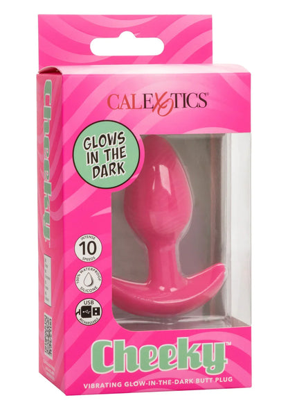 Cheeky Glow Vibrating Plug S by CalExotics - Happytoys Sexshop: Toys for Feeling Happy & Easy 😊 - Discreet geleverd
