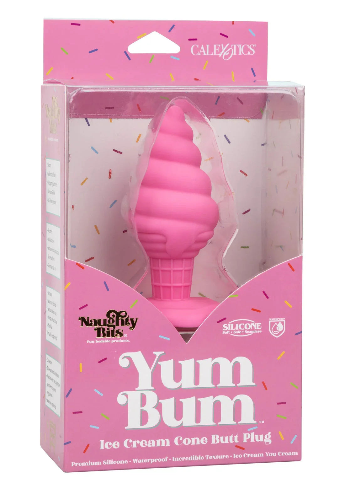 Yum Bum Ice Cone Butt Plug by CalExotics - Happytoys Sexshop: Toys for Feeling Happy & Easy 😊 - Discreet geleverd