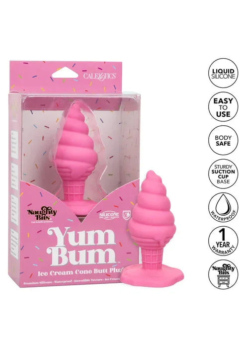 Yum Bum Ice Cone Butt Plug by CalExotics - Happytoys Sexshop: Toys for Feeling Happy & Easy 😊 - Discreet geleverd