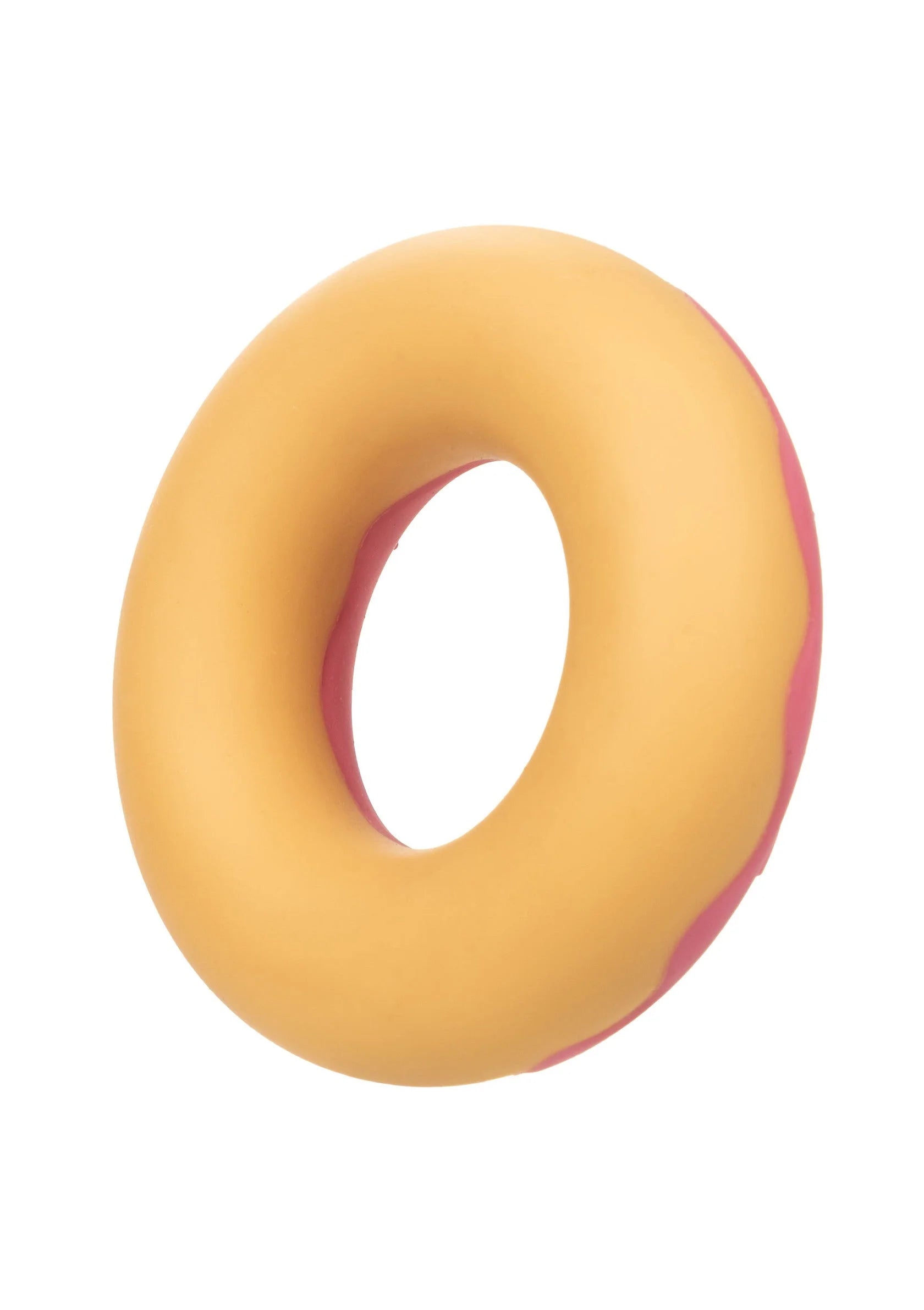 Siliconen donut-seksring CalExotics, gele ring met opening