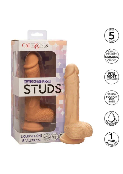 Dual Density Silicone Stud 5 inch by CalExotics - Happytoys Sexshop: Toys for Feeling Happy & Easy 😊 - Discreet geleverd