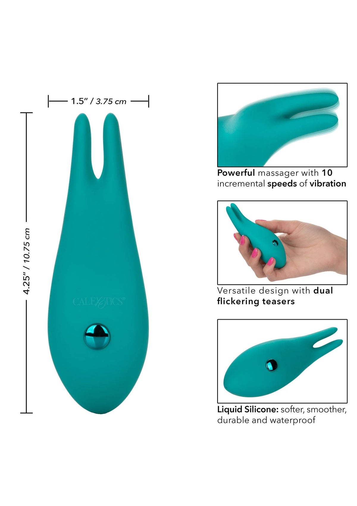 Beste vandaag nog: Pixies Bunny Vibrator by CalExotics - bij Happytoys