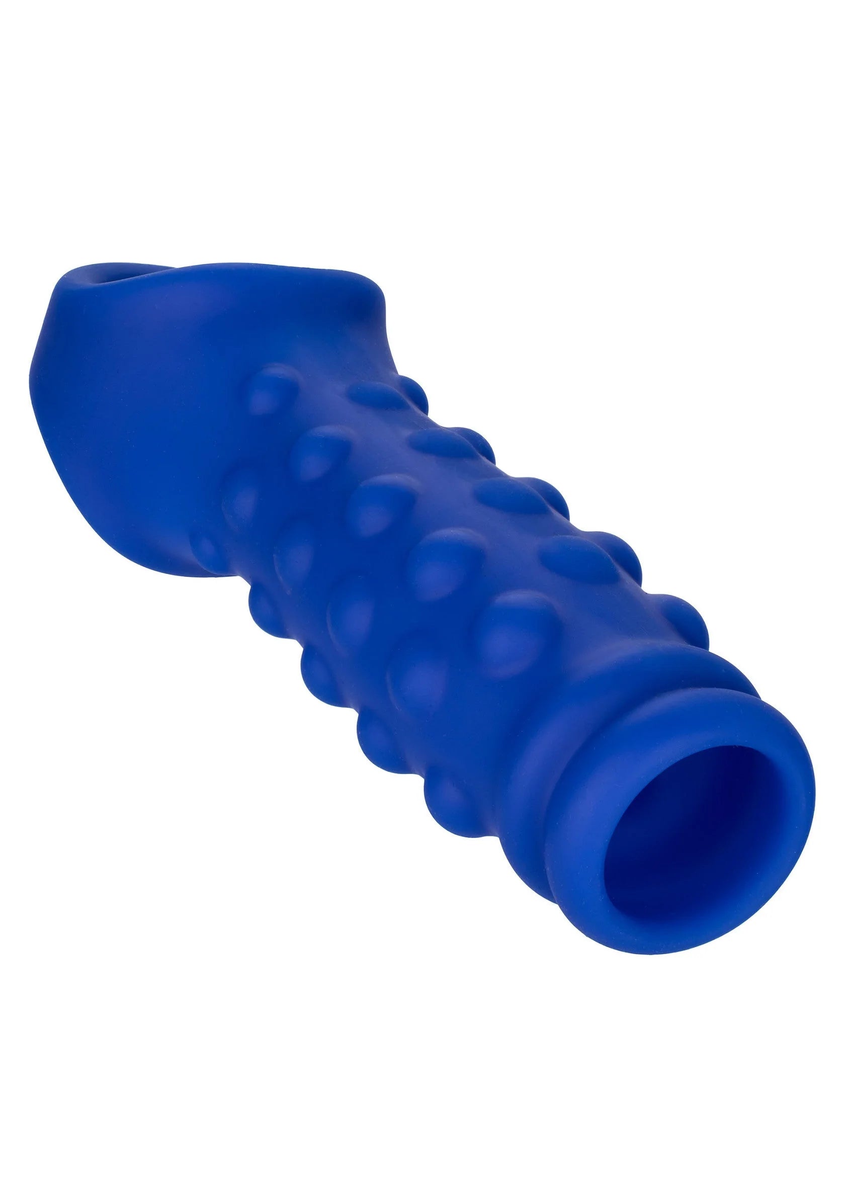 CalExotics Admiral siliconen extensie met noppenstructuur en open uiteinde, donkerblauw