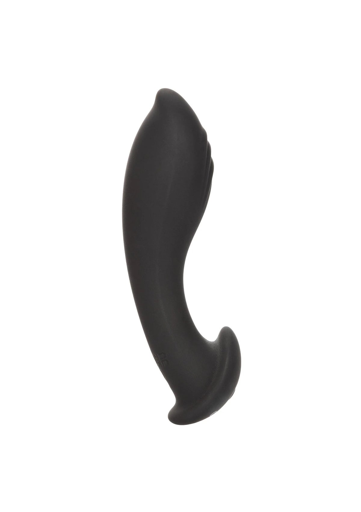 Zwarte boogvormige flexibele probe vibrator, zijaanzicht.