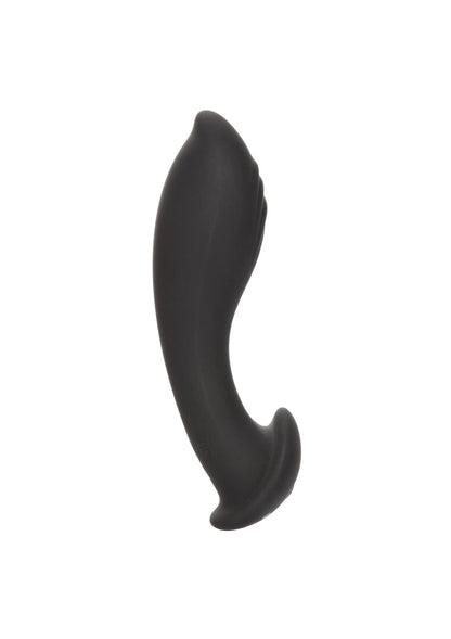 Zwarte boogvormige flexibele probe vibrator, zijaanzicht.