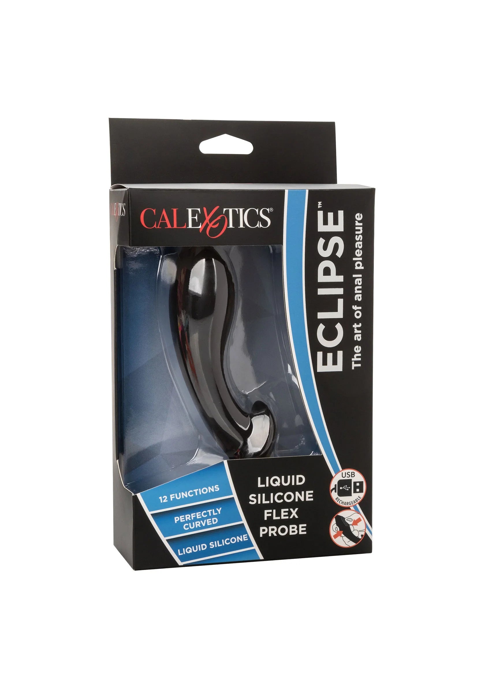CalExotics ECLIPSE vloeibare siliconen probe-vibrator in doos