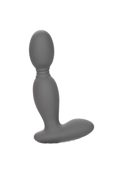 Donkergrijze kegelvormige roterende probe-vibrator met gebogen kop