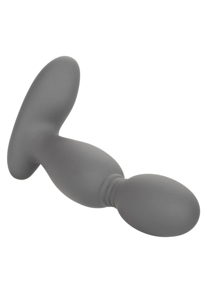 Donkergrijze roterende probe-vibrator met brede platte uiteinden