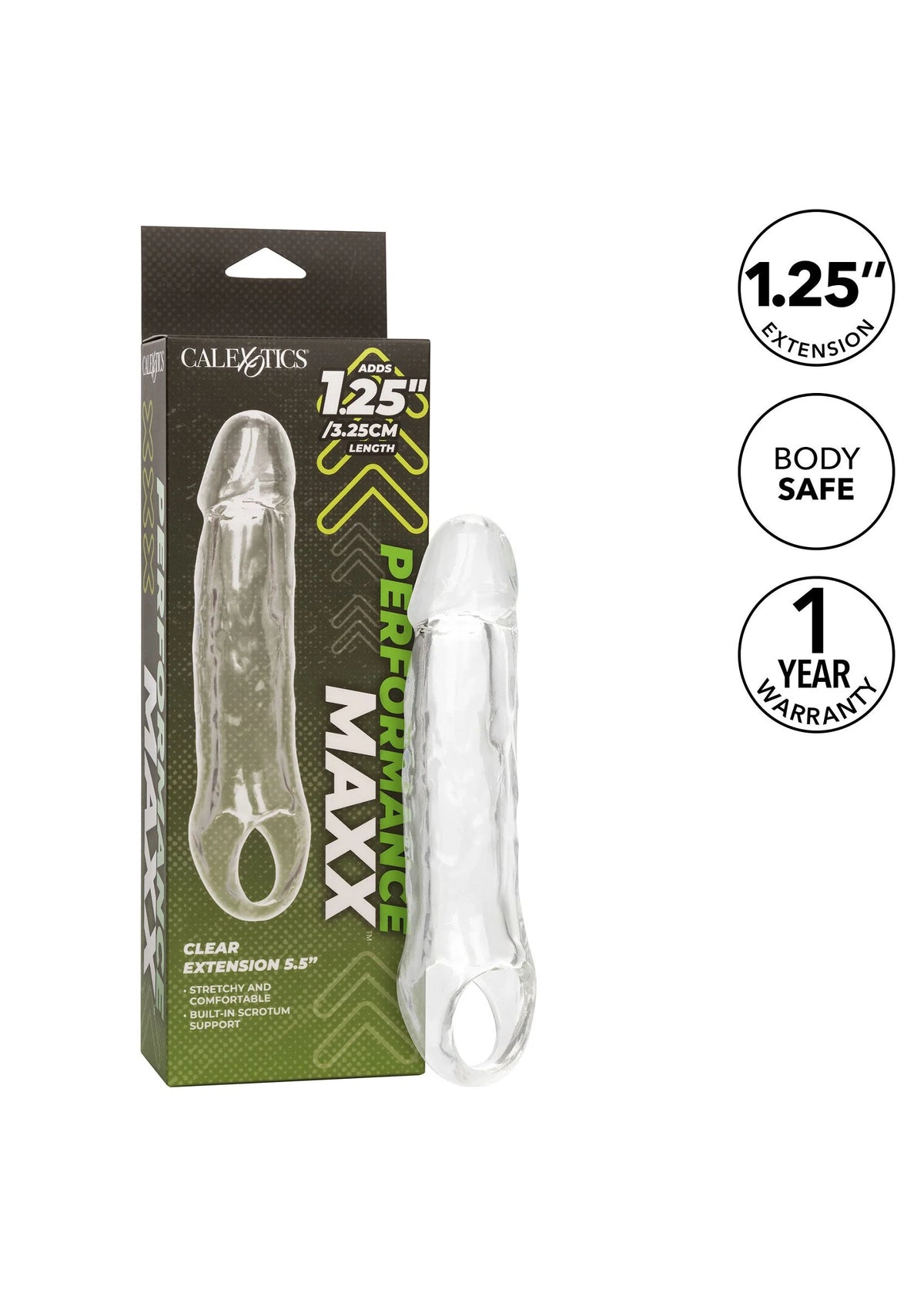Beste vandaag nog: Performance Maxx Clear Extension 5.5' by CalExotics - bij Happytoys