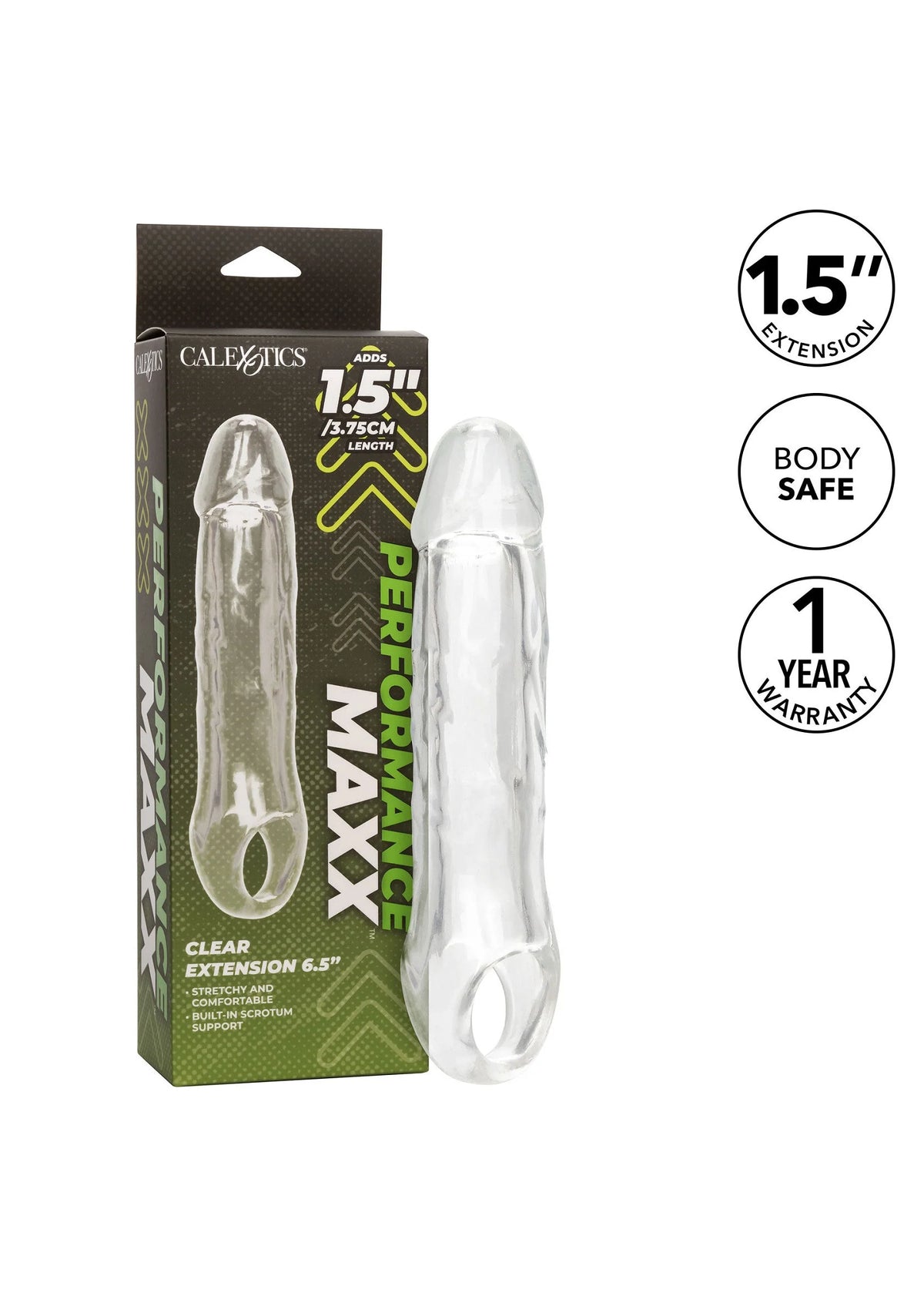 Beste vandaag nog: Performance Maxx Clear Extension 6.5' by CalExotics - bij Happytoys