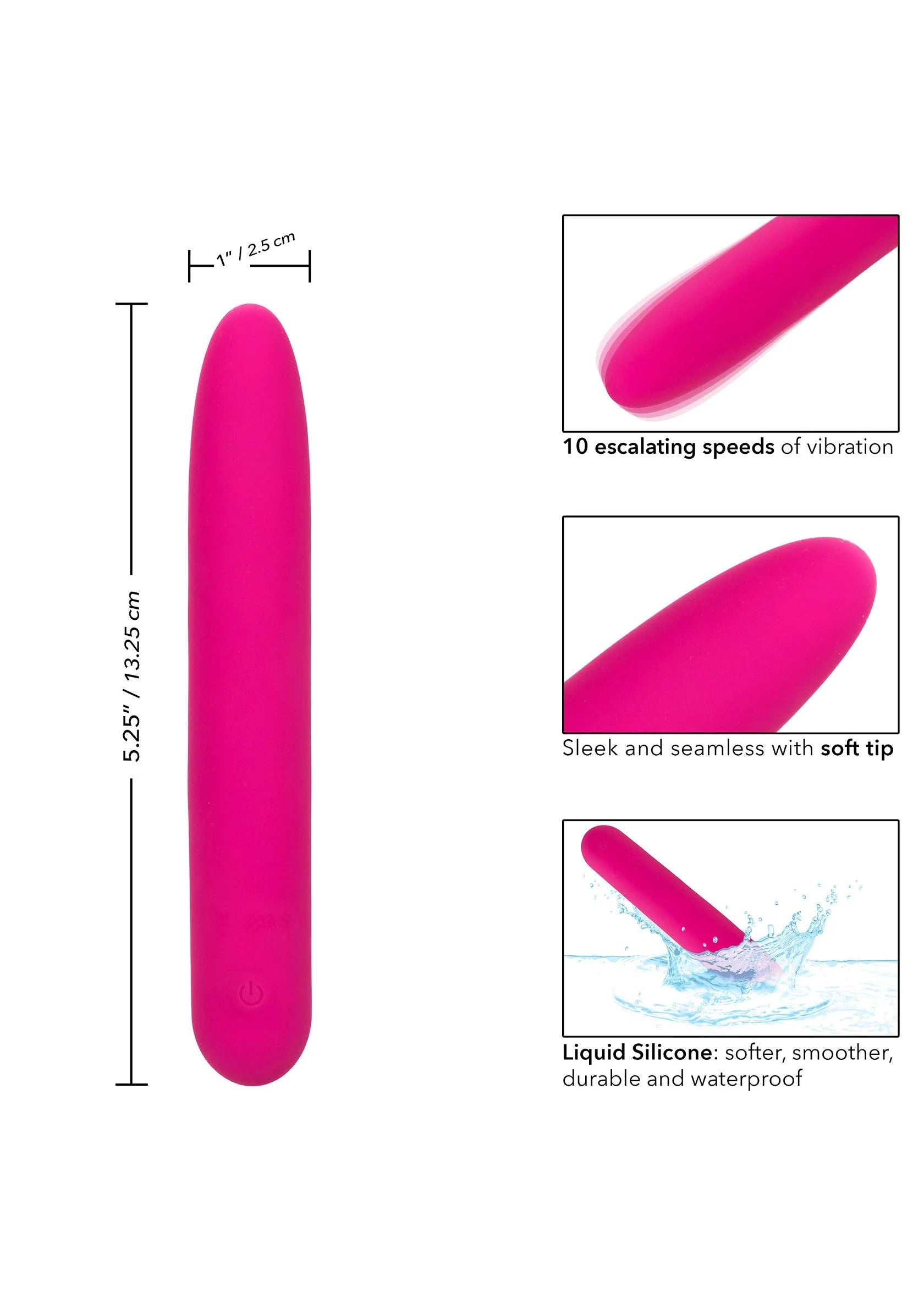 Beste vandaag nog: Bliss Liquid Silicone Vibe by CalExotics - bij Happytoys