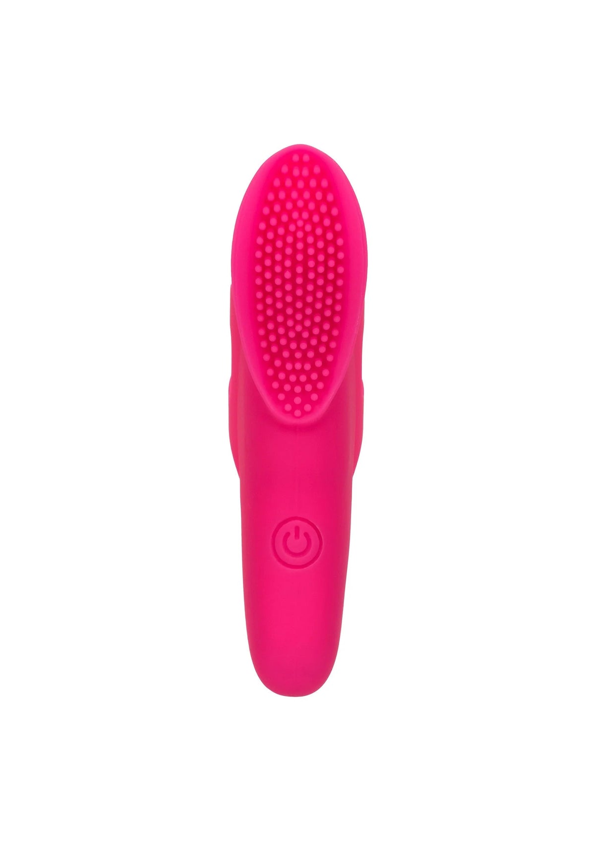 CalExotics nubby vibe vibratormassager, roze ovale kop met textuur en aan/uit-knop