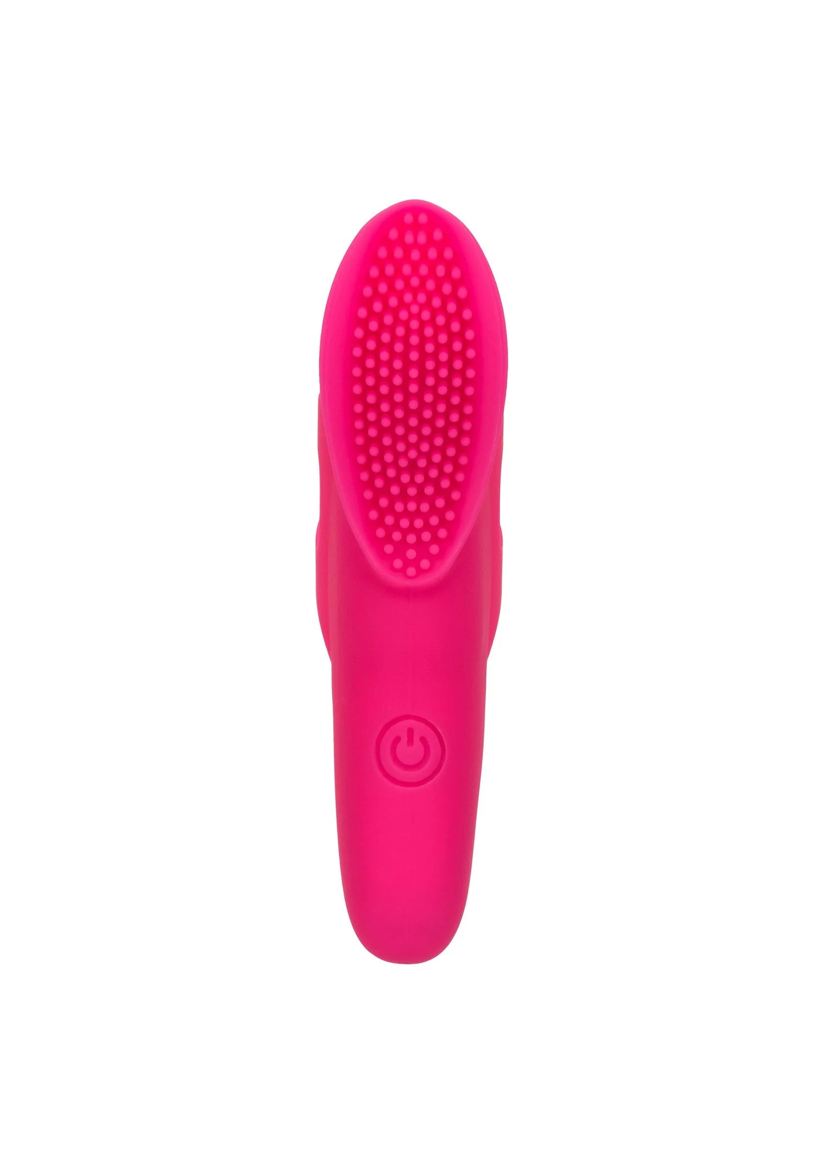 CalExotics nubby vibe vibratormassager, roze ovale kop met textuur en aan/uit-knop