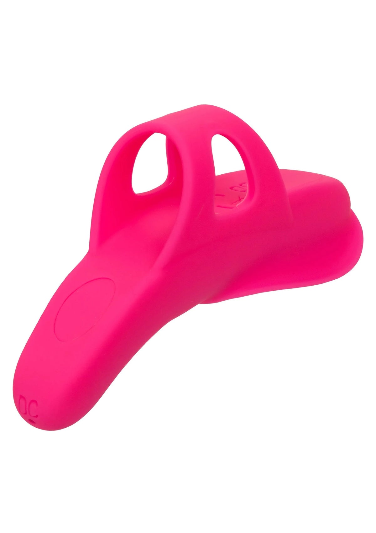 CalExotics nubby vibe vibratormassager, roze met grote openingen en textuur op kop