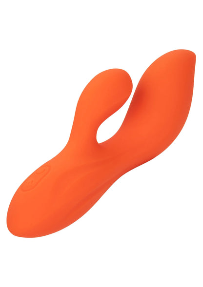 CalExotics Stella liquid silicone dual teaser, oranje met twee ronde uiteinden