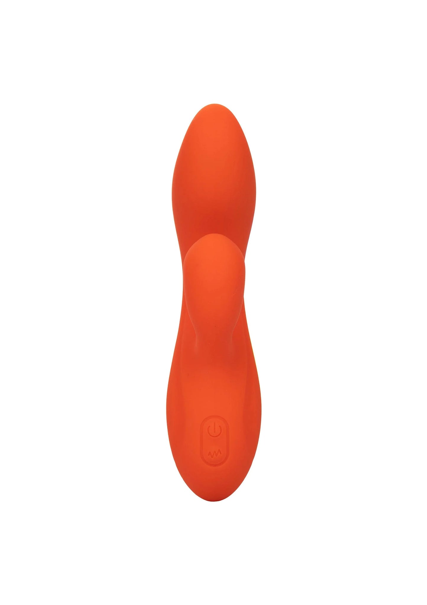 CalExotics Stella liquid silicone dual teaser, oranje, slank met twee afgeronde uiteinden