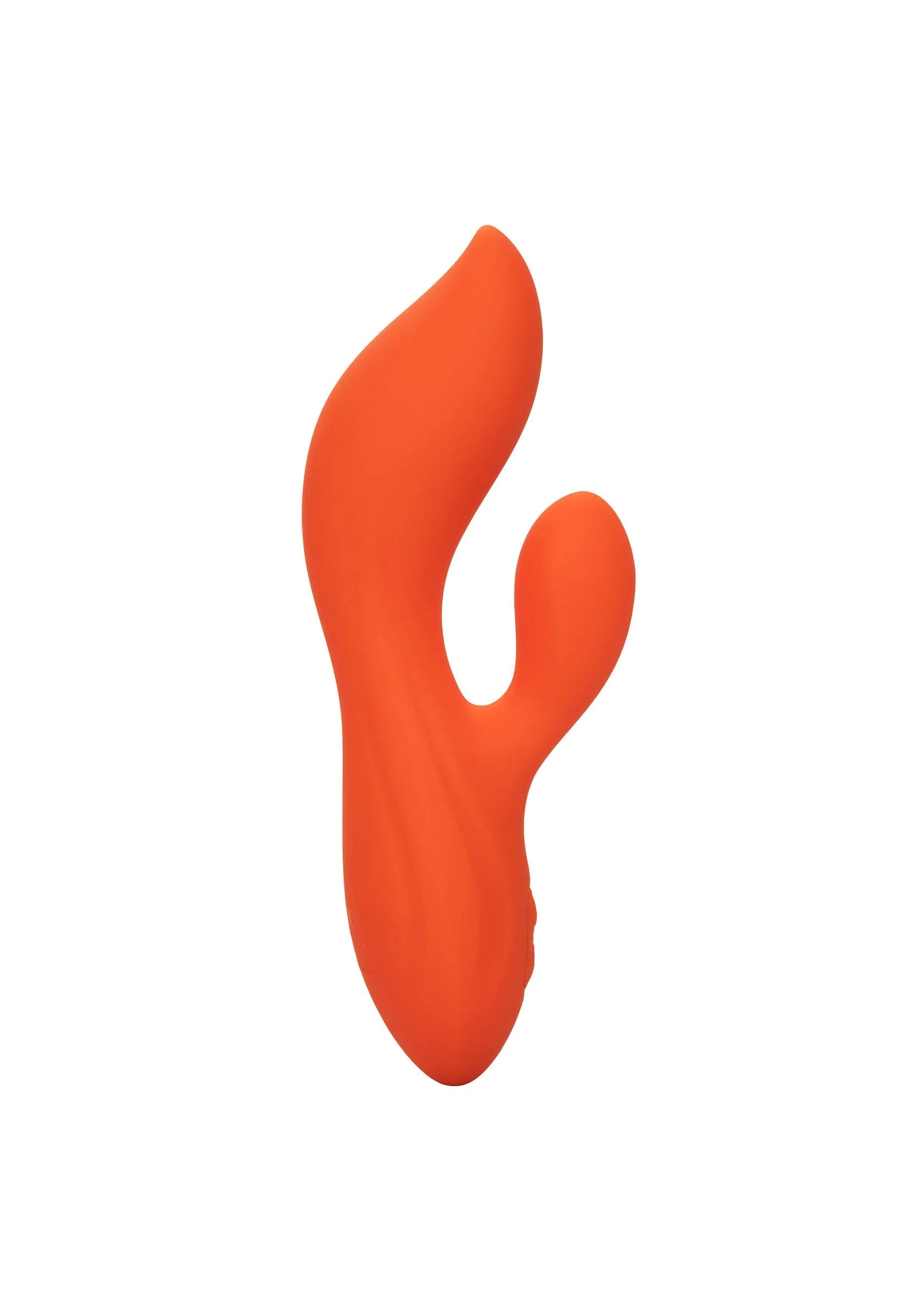 Oranje dual-teaser van vloeibare siliconen, smalle vleugelvorm met centraal gat