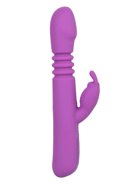 CalExotics konijnvibrator paars met handgreep en kleine zij-’oren’