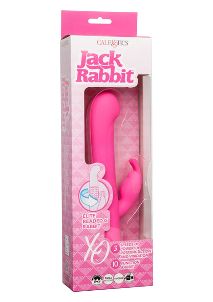 Beste vandaag nog: Jack Rabbit Elite Beaded G Rabbit by CalExotics - bij Happytoys