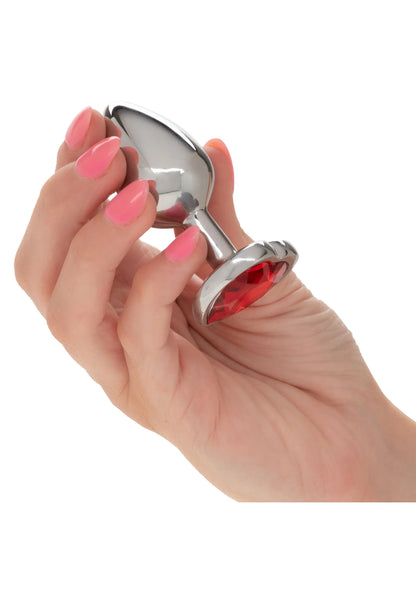 Beste vandaag nog: Jewel Small Ruby Heart Plug by CalExotics - bij Happytoys