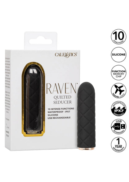 Verpakkingsdoos voor CalExotics Raven gestikte mini-vibrator met siliconen specificaties