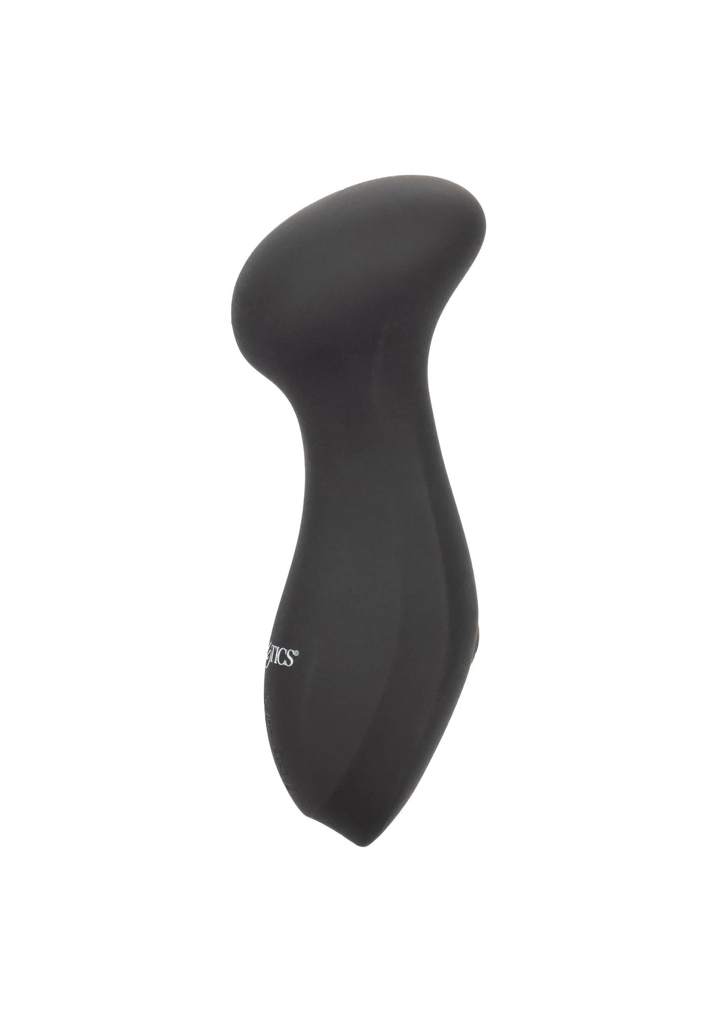 CalExotics mini massager in het zwart, gebogen, afgeronde vorm