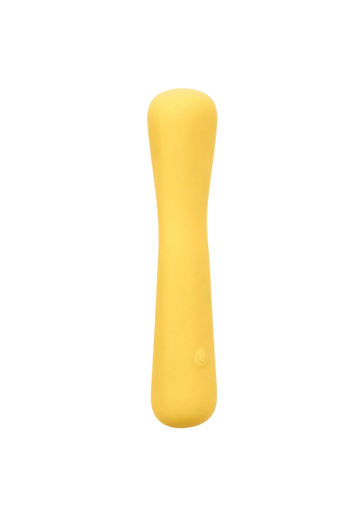 Gele mini flexibele vibratiestick van CalExotics, afgerond model