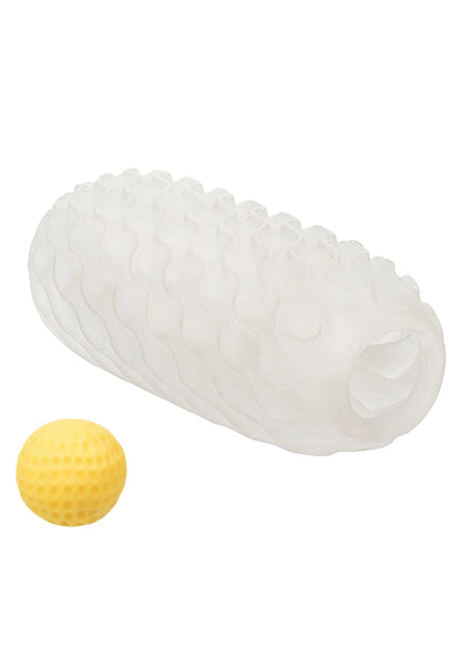 Bestel: Boundless Squishy Ball Stroker by CalExotics - bij Happytoys: de erotische sex webshop | liever Happy dan Easy ⭐⭐⭐⭐⭐ - Geel - 16655 - YELLOW