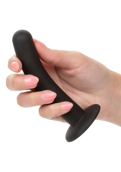 Zwarte gebogen siliconen peggingpen in hand
