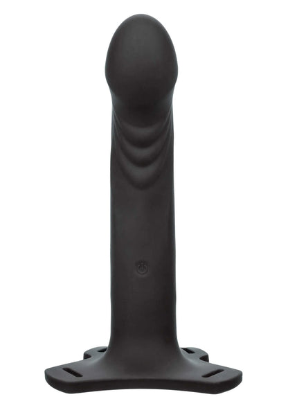 CalExotics Boundless zwarte vibrator met brede voet en afgeronde top