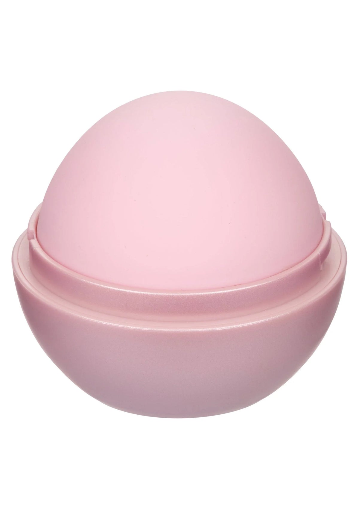 Opal Smooth massager van CalExotics, gesloten ronde roze behuizing met brede rand